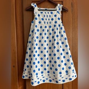 Mini Boden summer dress. Girls 11-12y. Cotton polka dot dress.